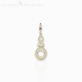 Silver Gold-Toned Eyeglass - Charm